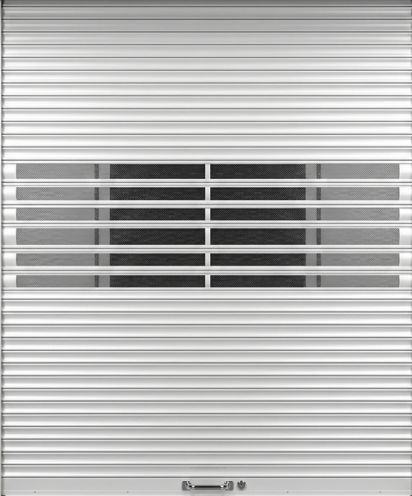 Commercial motorized rolling shutter
