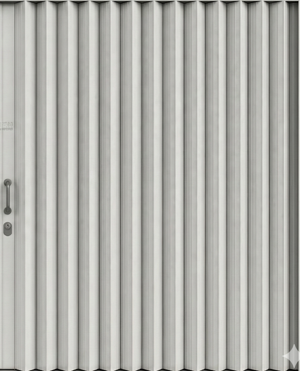 Horizontal shutter right panel opening